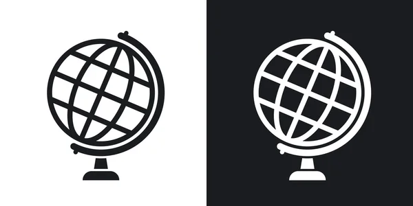 Mondo globo icone — Vettoriale Stock