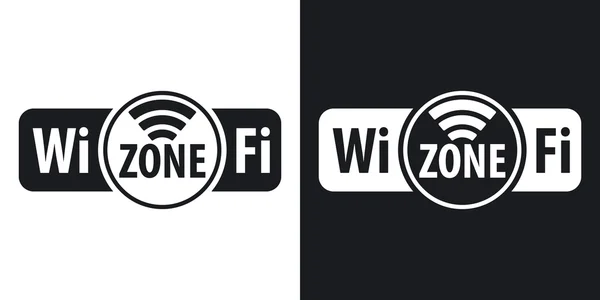 Icone della zona Wi-Fi . — Vettoriale Stock