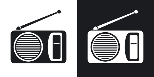 Iconos del receptor de radio . — Archivo Imágenes Vectoriales