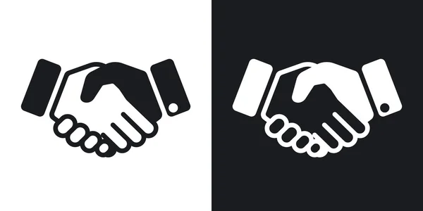 Obchodní Handshake ikony. — Stockový vektor
