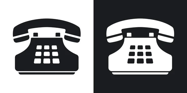 Push-button telephone icons. — Stock Vector