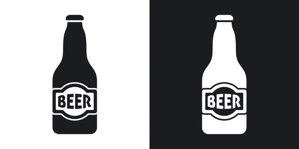 Bierflaschen-Ikonen. — Stockvektor