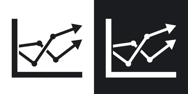 Iconos del gráfico de negocios . — Vector de stock
