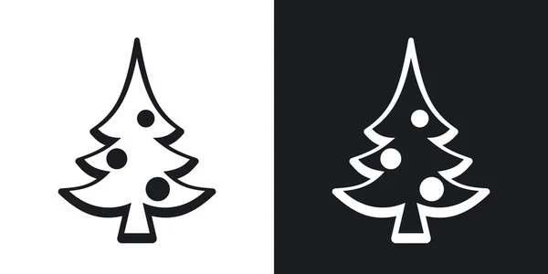 Iconos del árbol de Navidad . — Vector de stock