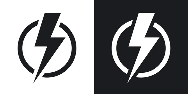 Lightning bolt ikony — Stockový vektor