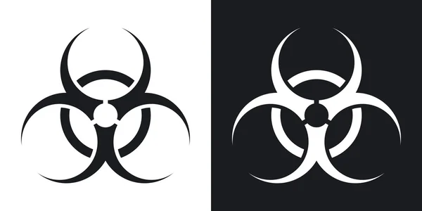 Označení pro biologické nebezpečí nebo ikony. — Stockový vektor