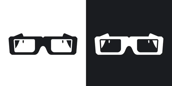 Iconos de gafas 3d . — Vector de stock