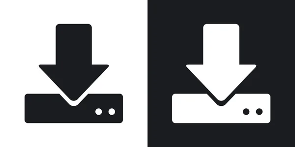 Télécharger vers des icônes hdd . — Image vectorielle