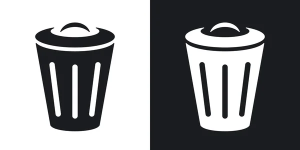 Icônes de poubelle . — Image vectorielle