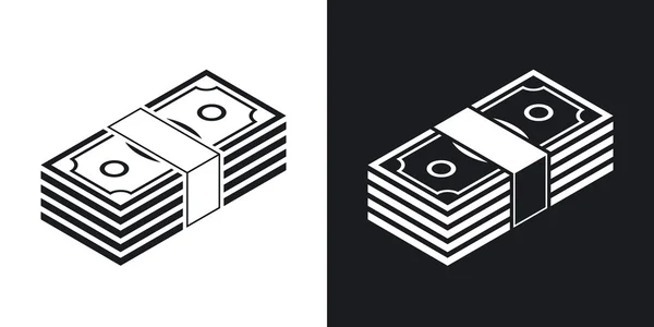 Paquet d'icônes dollars — Image vectorielle