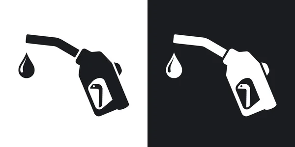 Pistool voor brandstof pomp pictogrammen — Stockvector