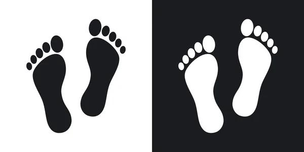 Human footprints icons. — Stock Vector