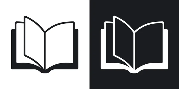 Ícones de livro aberto — Vetor de Stock
