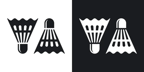 Badminton shuttlecocks icons. — Stock Vector