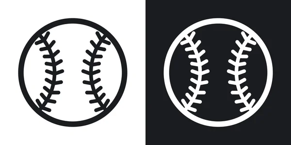 Iconos pelota de béisbol . — Vector de stock