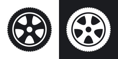 Araba tekerlek simgeler.  