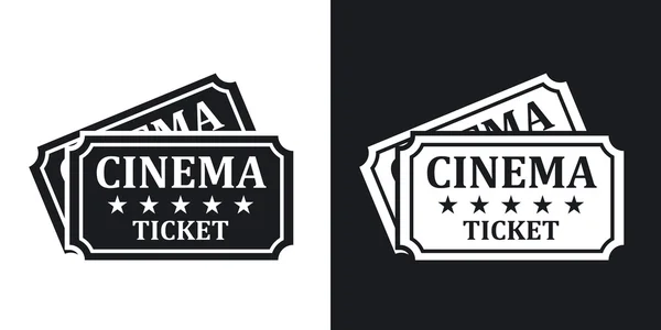 Иконы билетов в кино . — стоковый вектор