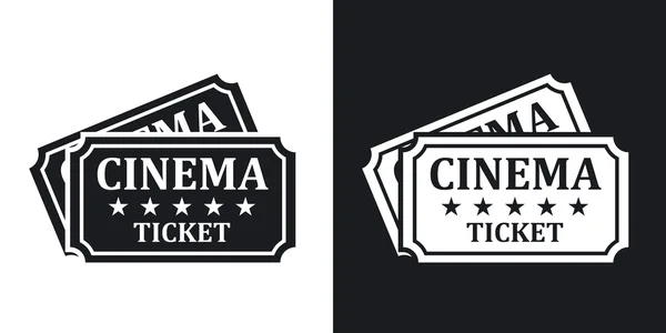 Iconos de entradas de cine . — Vector de stock