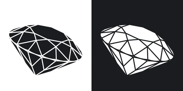 Diamant Gem pictogrammen — Stockvector