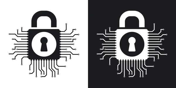 Concept de sécurité de l'information icônes ensemble . — Image vectorielle