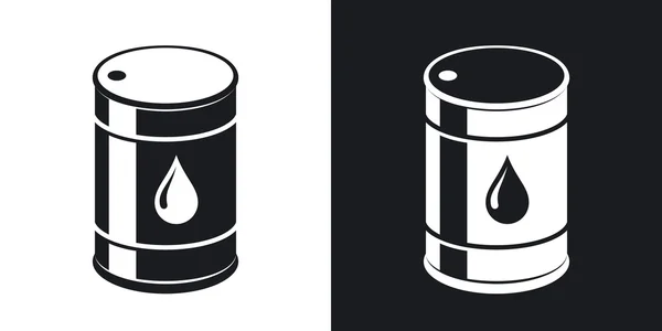Petrol varil Icons set — Stok Vektör