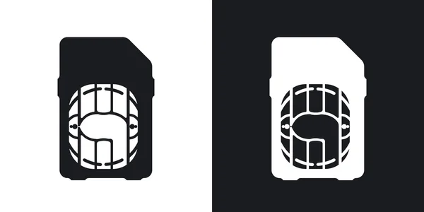 Ensemble d'icônes de carte SIM . — Image vectorielle