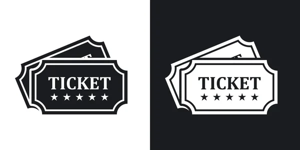 Kağıt giriş biletleri Icons set. — Stok Vektör