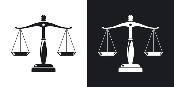 Historische Ikonen der Justiz. — Stockvektor
