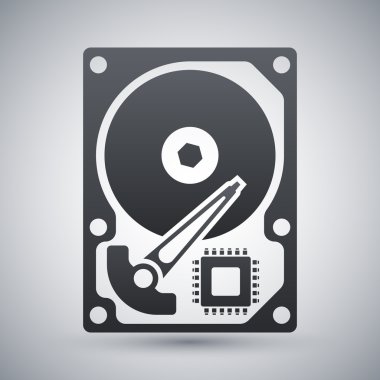 HDD depolama simgesini. 