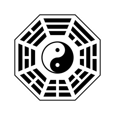 yin ve yang sembolü.  