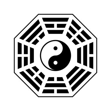 yin ve yang sembolü.  
