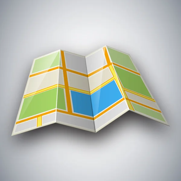 Stratenplan-pictogram — Stockvector