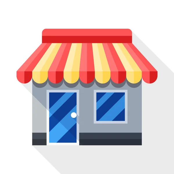 Icono de tienda o tienda vectorial . — Archivo Imágenes Vectoriales