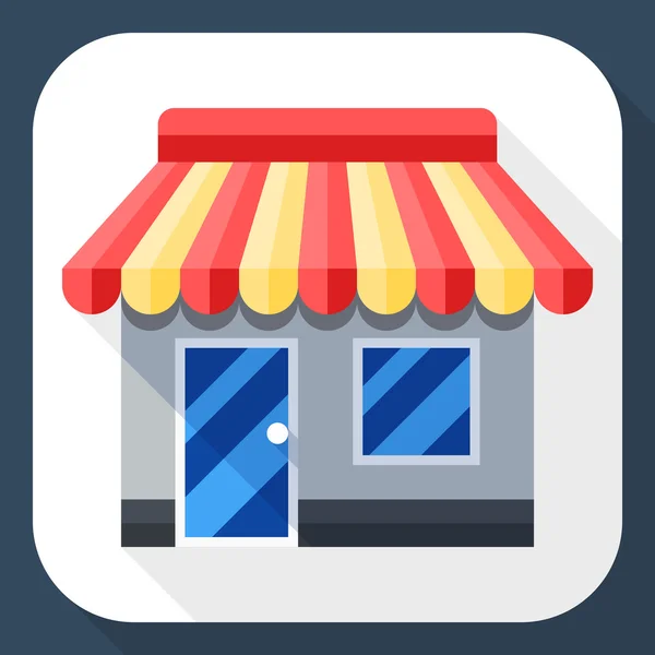 Icono de tienda o tienda vectorial . — Archivo Imágenes Vectoriales