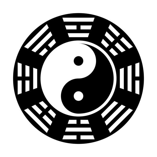Yin and yang symbol. 