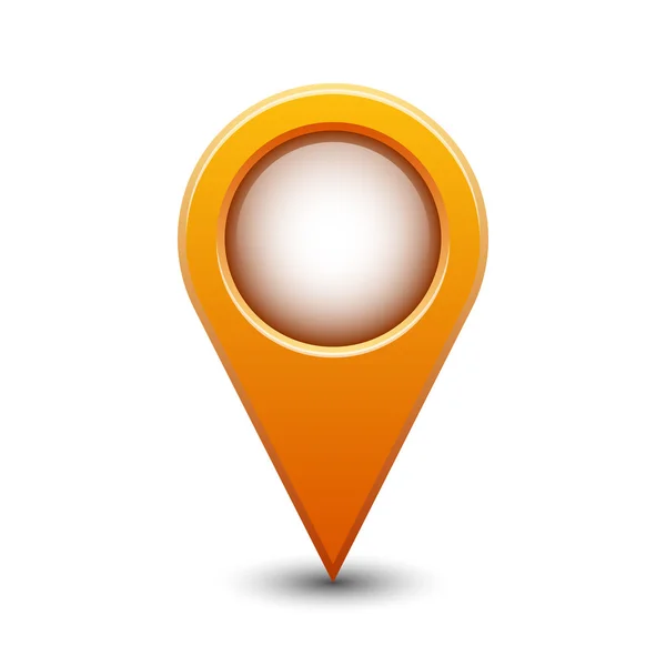Icône de pointeur de carte, icône de point de cartographie — Image vectorielle