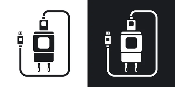 Nabíječka k telefonu ikony — Stockový vektor