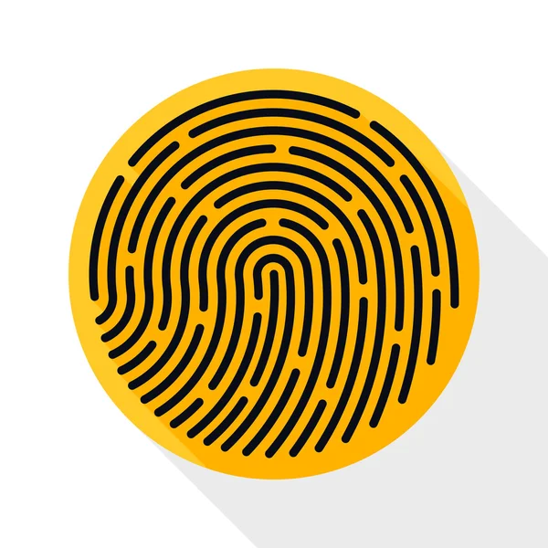 Touch-ID-Fingerabdruck-Symbol — Stockvektor
