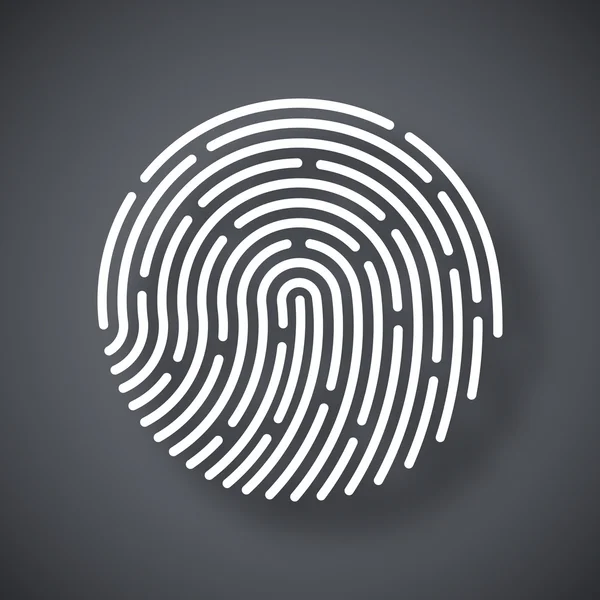 Touch-ID-Fingerabdruck-Symbol — Stockvektor