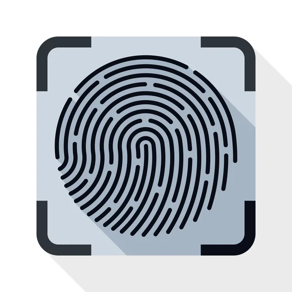 Touch-ID-Fingerabdruck-Symbol — Stockvektor