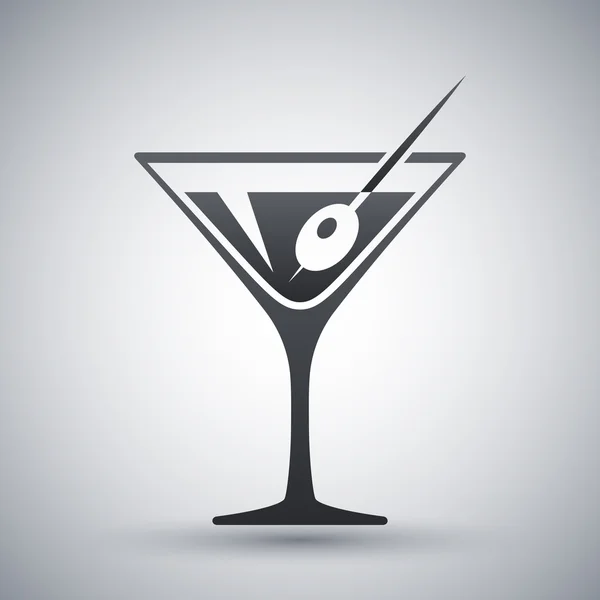 Martini glas icoon — Stockvector