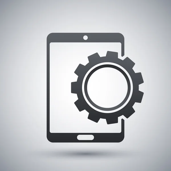 Ícone configurações Tablet — Vetor de Stock