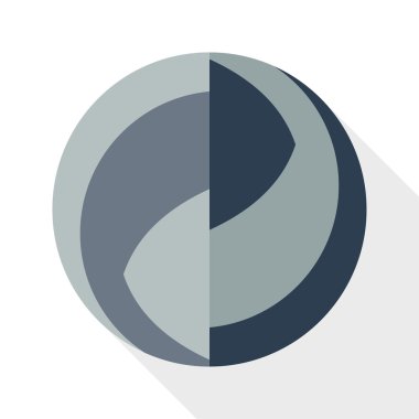 Geri dönüşüm işareti gri