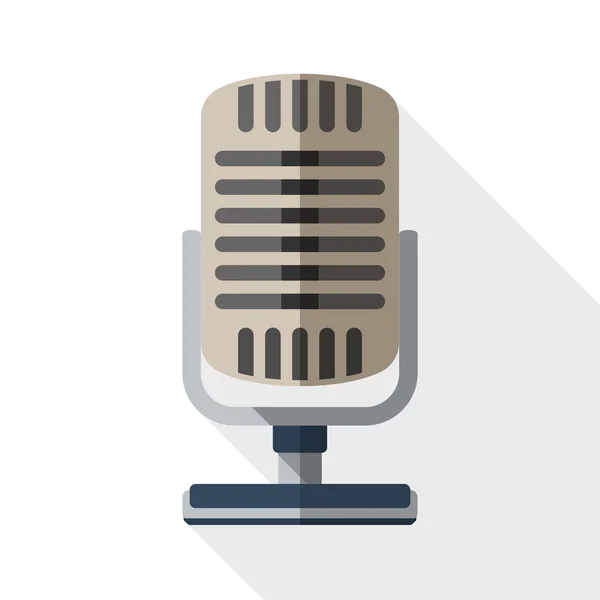 Retro mikrofon ikon — Stock Vector