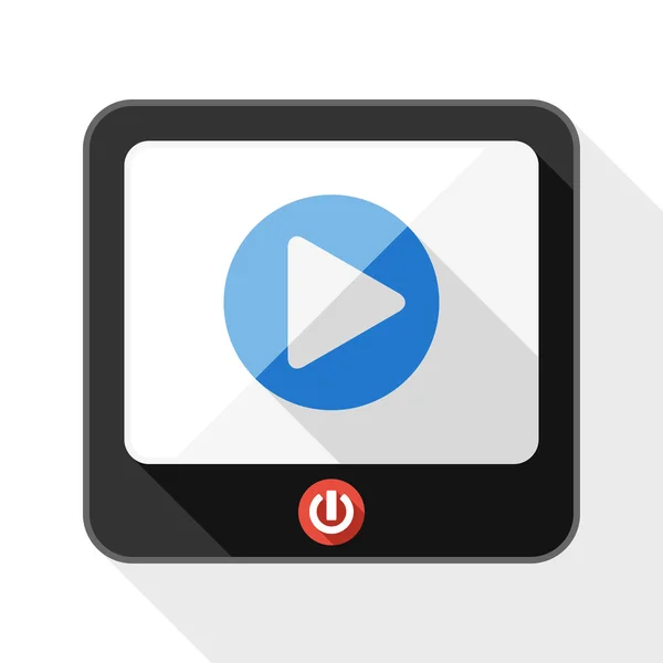 Ícone de media player — Vetor de Stock