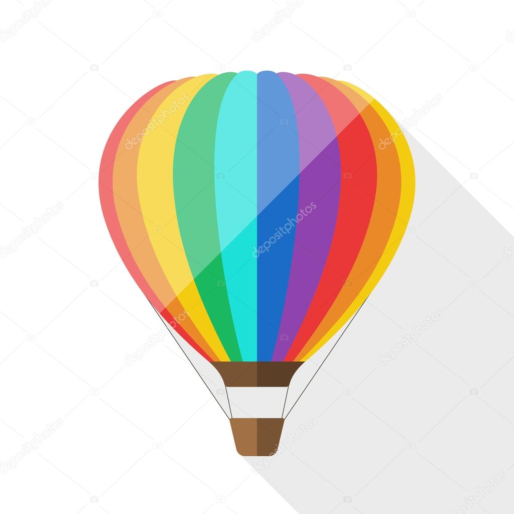 Hot air balloon icon