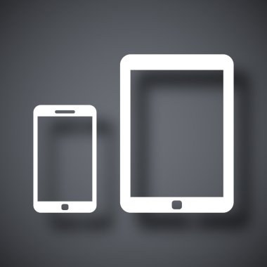 akıllı telefon ve tablet simgesi