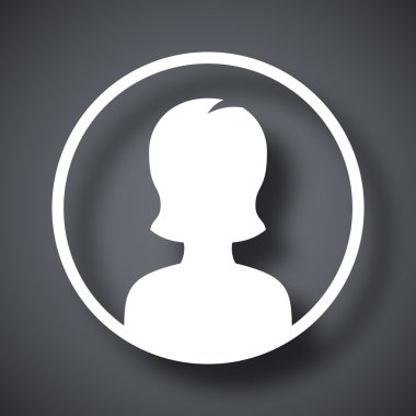 kadın kullanıcı simgesi