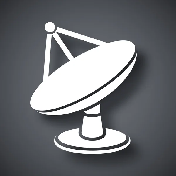 Icono de antena satelital — Archivo Imágenes Vectoriales