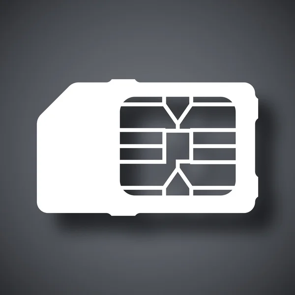 SIM kart simgesi — Stok Vektör